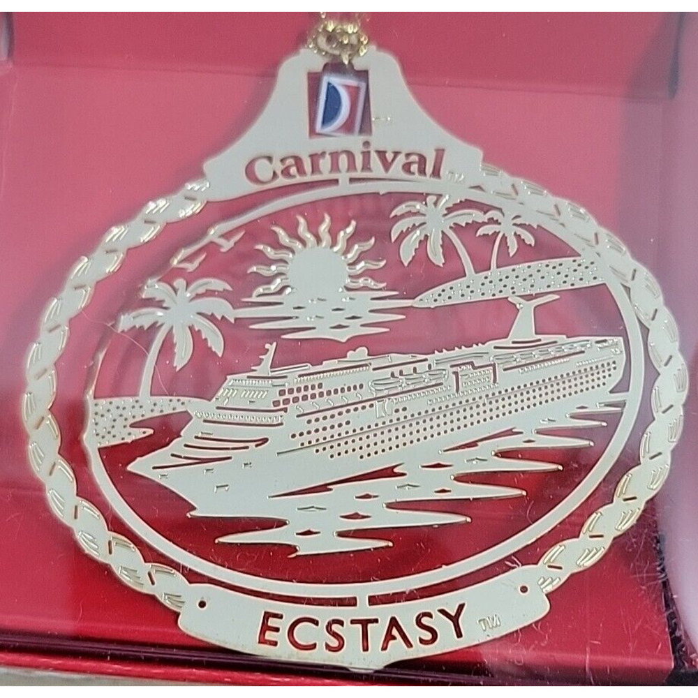 Nation's Treasures 4 3D Genuine 24K Gold Flashed Cruise Ship & 1 Ship Ornaments - Picture 6 of 12